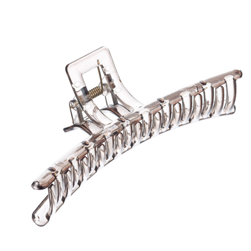 Заколка-краб для волос, цвет серый прозрачный DEWAL BEAUTY 3000BD