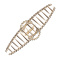 Заколка-краб, цвет золотой DEWAL BEAUTY 3002BD