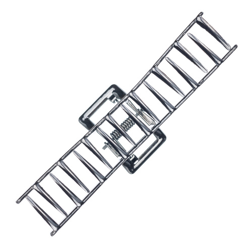 Заколка-краб, цвет серебряный DEWAL BEAUTY 3003BD