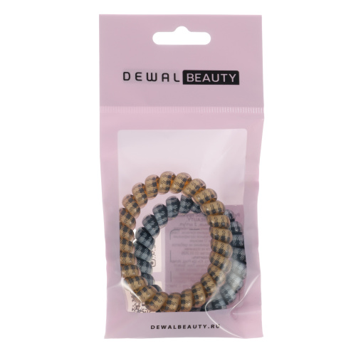 Резинки для волос Dewal Beauty цвет серый, бежевый (2 шт.) 3017BD