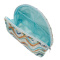 Косметичка серия "Гармония", серая с рисунком, 15х24х8,5 DEWAL BEAUTY BG-309