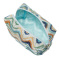 Косметичка серия "Гармония", серая с рисунком, 13х22х11 DEWAL BEAUTY BG-310