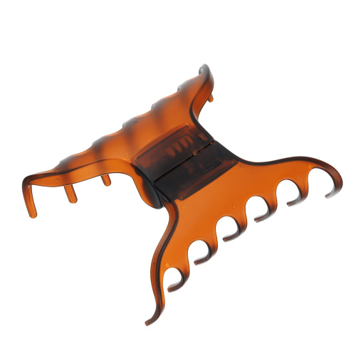 Заколка- краб коричневая, матовая  DEWAL BEAUTY DB3946Brown