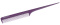 Расческа рабочая с пластиковым хвостиком фиолетовая DEWAL BEAUTY DBFI6104