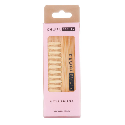 Щетка для тела бамбуковая, 9,6 х 3,6 см DEWAL BEAUTY MSZ-2108BB