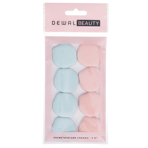 Набор мини спонжей для нанесения макияжа, 8шт/уп DEWAL BEAUTY NLP-3538